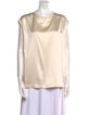 Brunello Cucinelli Silk Crew Neck Blouse