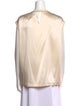 Brunello Cucinelli Silk Crew Neck Blouse