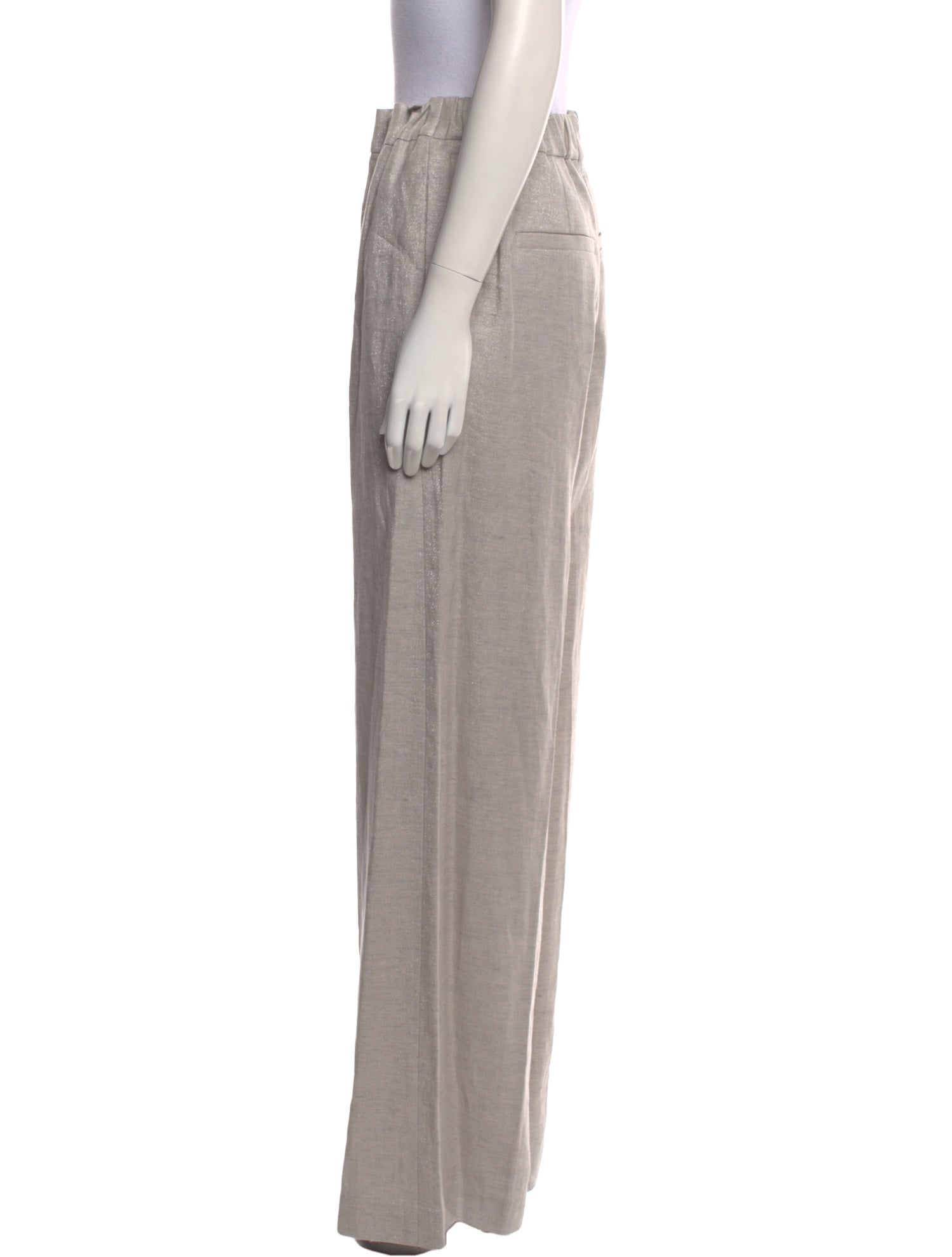 Brunello Cucinelli Linen Wide Leg Pants