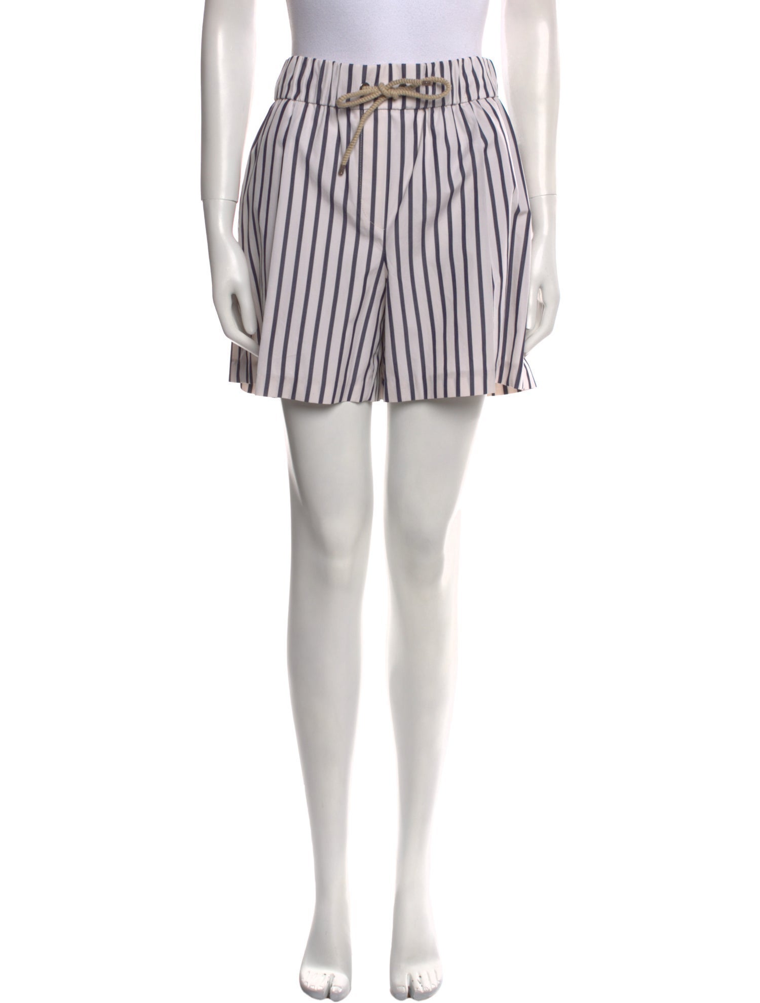 Brunello Cucinelli Striped Mini Shorts