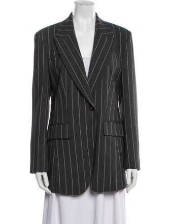 Brunello Cucinelli Wool Striped Blazer