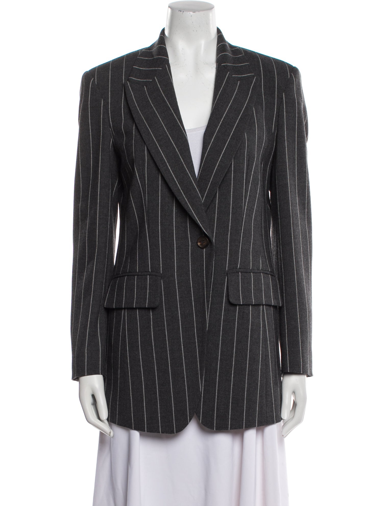 Brunello Cucinelli Wool Striped Blazer