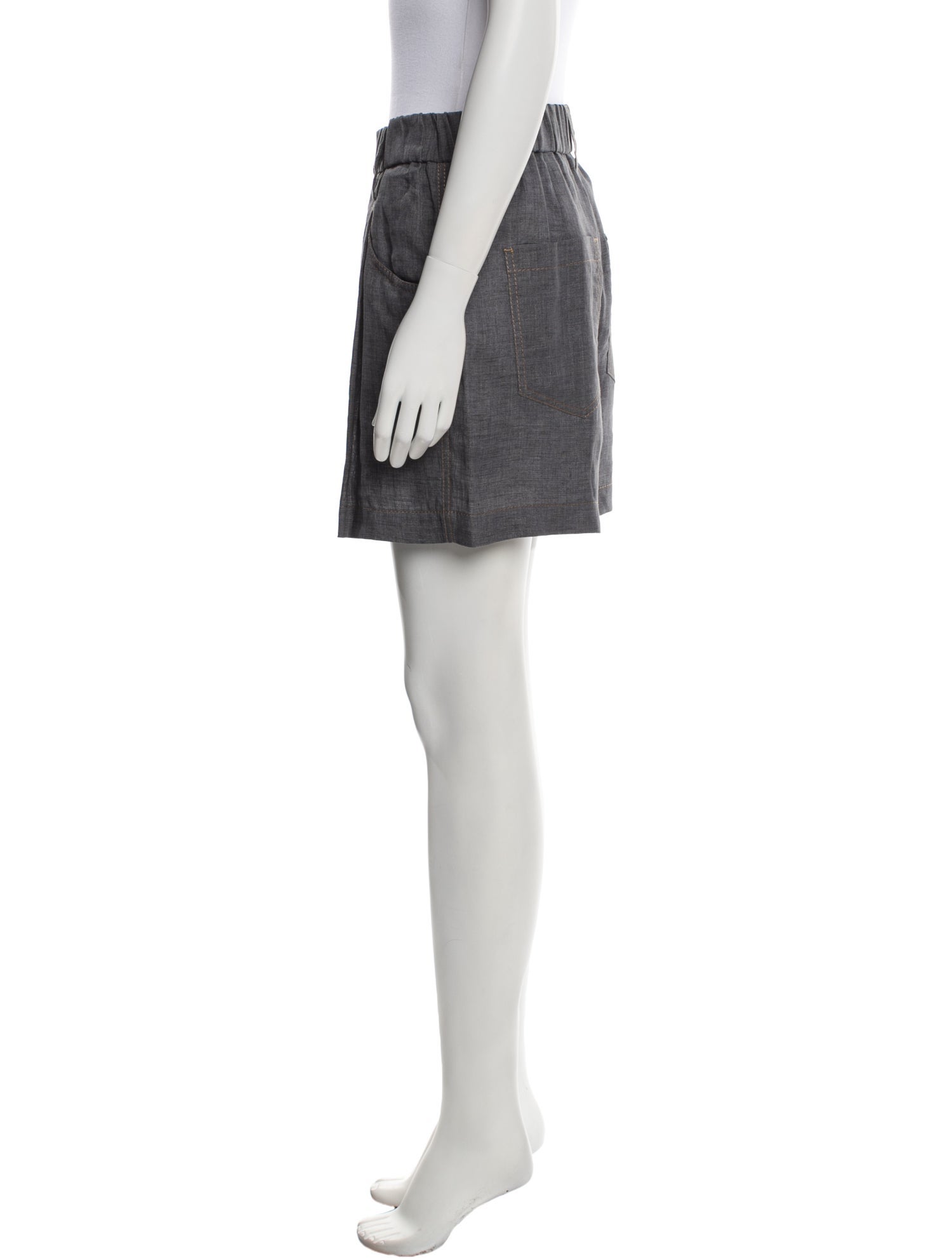 Brunello Cucinelli Linen Mini Shorts w/ Tags