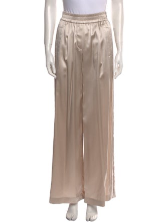 Brunello Cucinelli Silk Wide Leg Pants