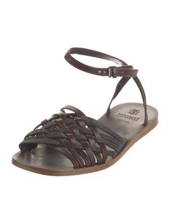 Brunello Cucinelli Leather Slides