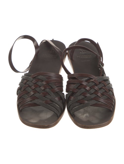 Brunello Cucinelli Leather Slides