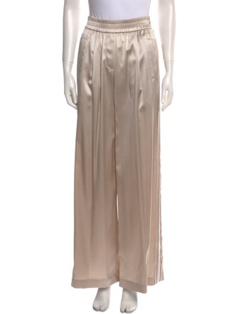 Brunello Cucinelli Silk Wide Leg Pants