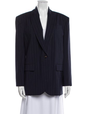 Brunello Cucinelli Virgin Wool Striped Blazer