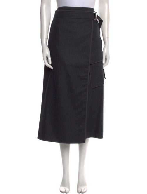 Brunello Cucinelli Wool Midi Length Skirt