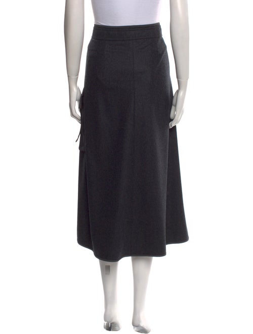 Brunello Cucinelli Wool Midi Length Skirt