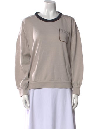 Brunello Cucinelli Crew Neck Long Sleeve Sweatshirt