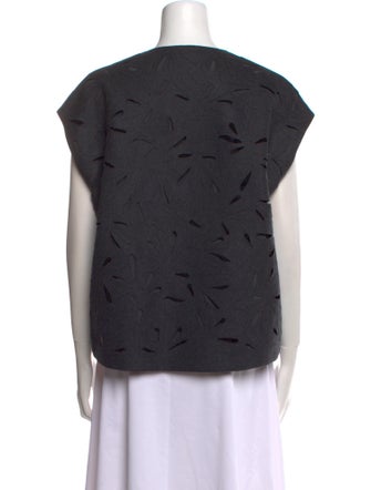 Brunello Cucinelli Virgin Wool V-Neck Top