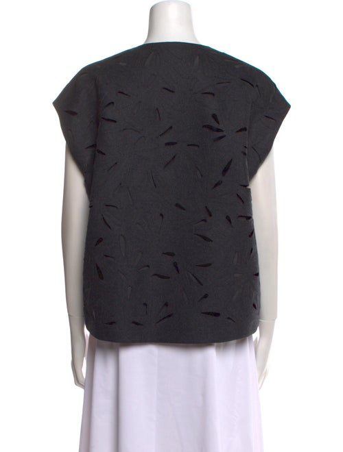 Brunello Cucinelli Virgin Wool V-Neck Top