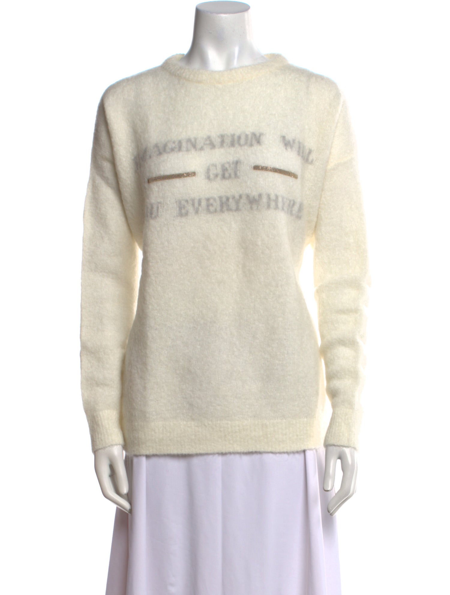 Brunello Cucinelli Striped Crew Neck Sweater