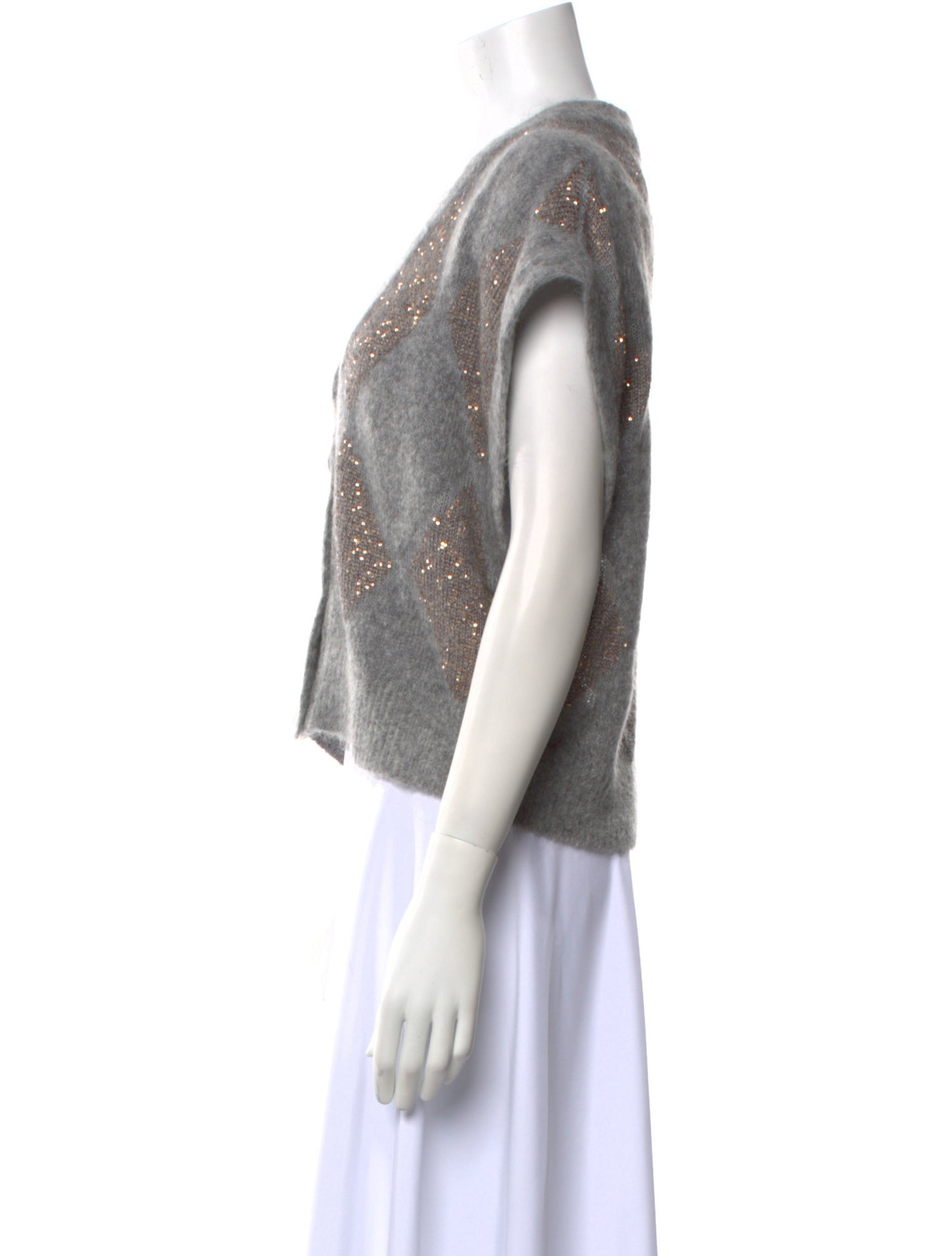 Brunello Cucinelli Wool V-Neck Sweater w/ Tags