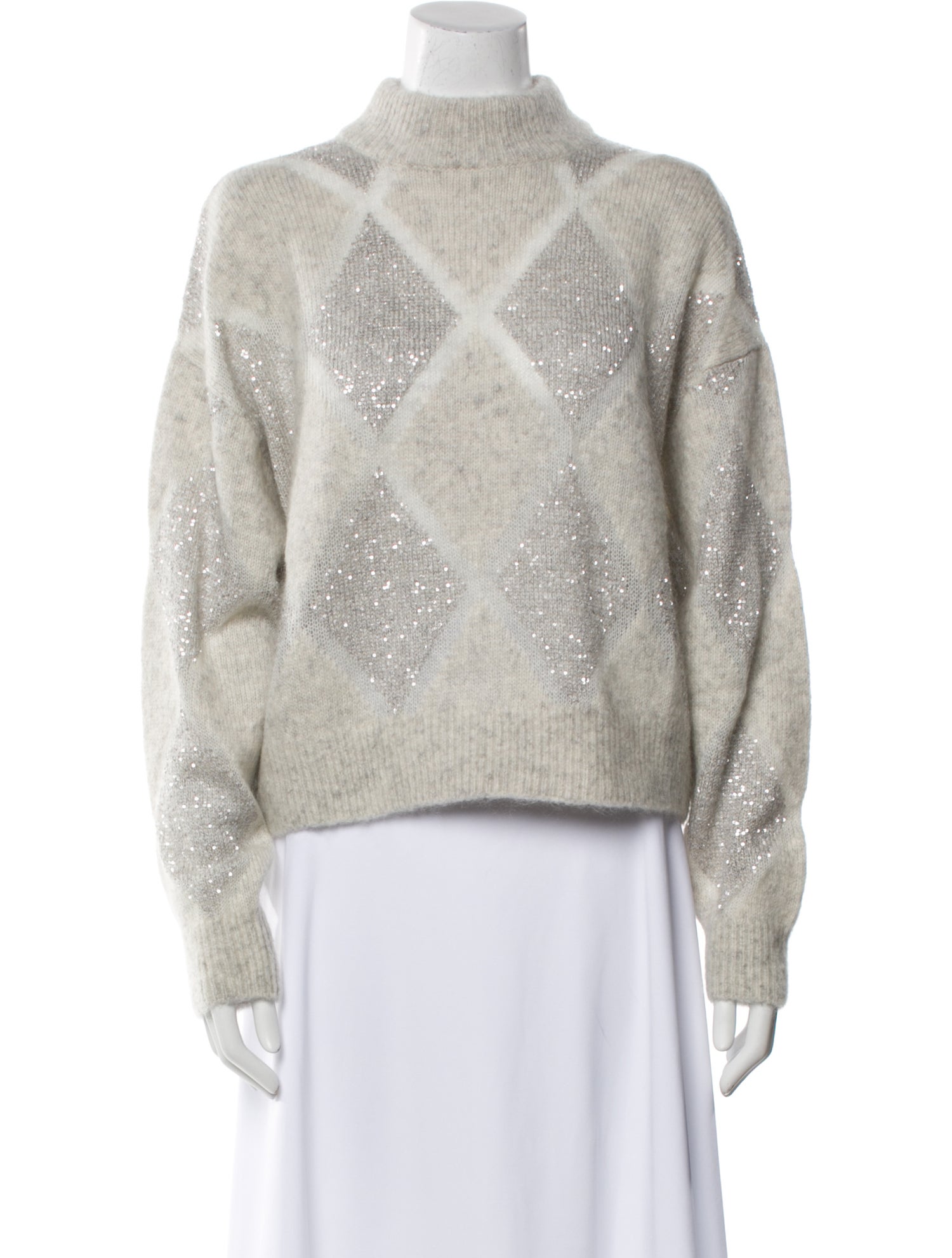 Brunello Cucinelli Wool Mock Neck Sweater w/ Tags