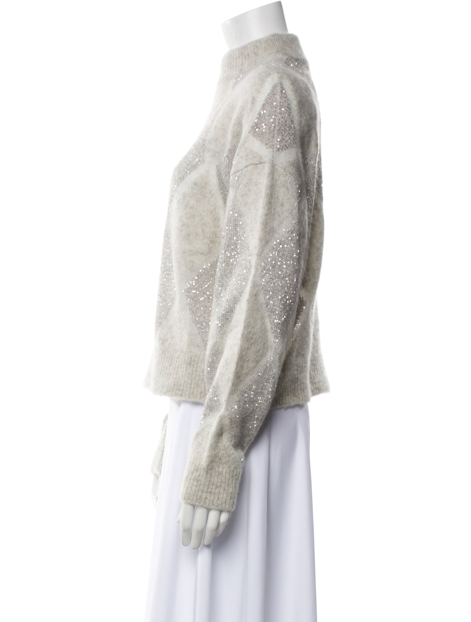 Brunello Cucinelli Wool Mock Neck Sweater w/ Tags