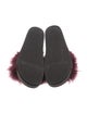 Brunello Cucinelli Faux Fur Crystal Embellishments Slides