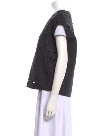 Brunello Cucinelli Virgin Wool V-Neck Top