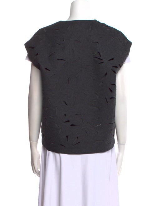 Brunello Cucinelli Virgin Wool V-Neck Top