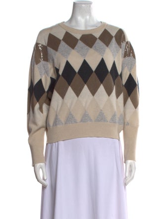 Brunello Cucinelli Virgin Wool Printed Sweater