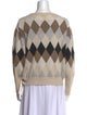 Brunello Cucinelli Virgin Wool Printed Sweater