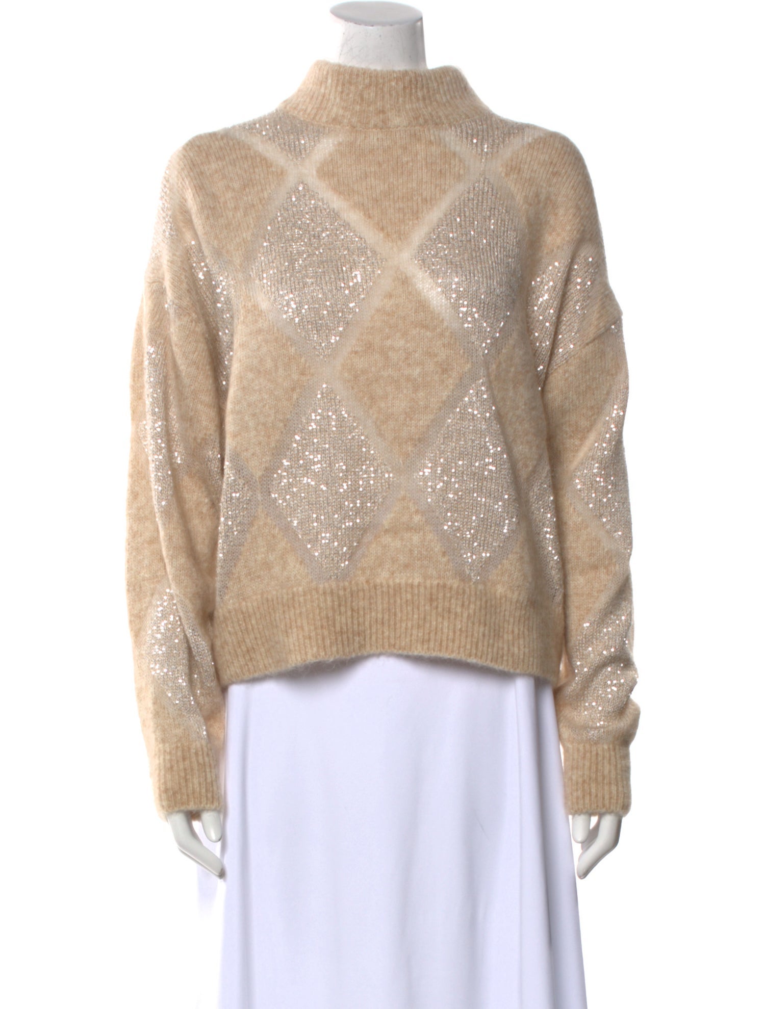 Brunello Cucinelli Wool Mock Neck Sweater w/ Tags