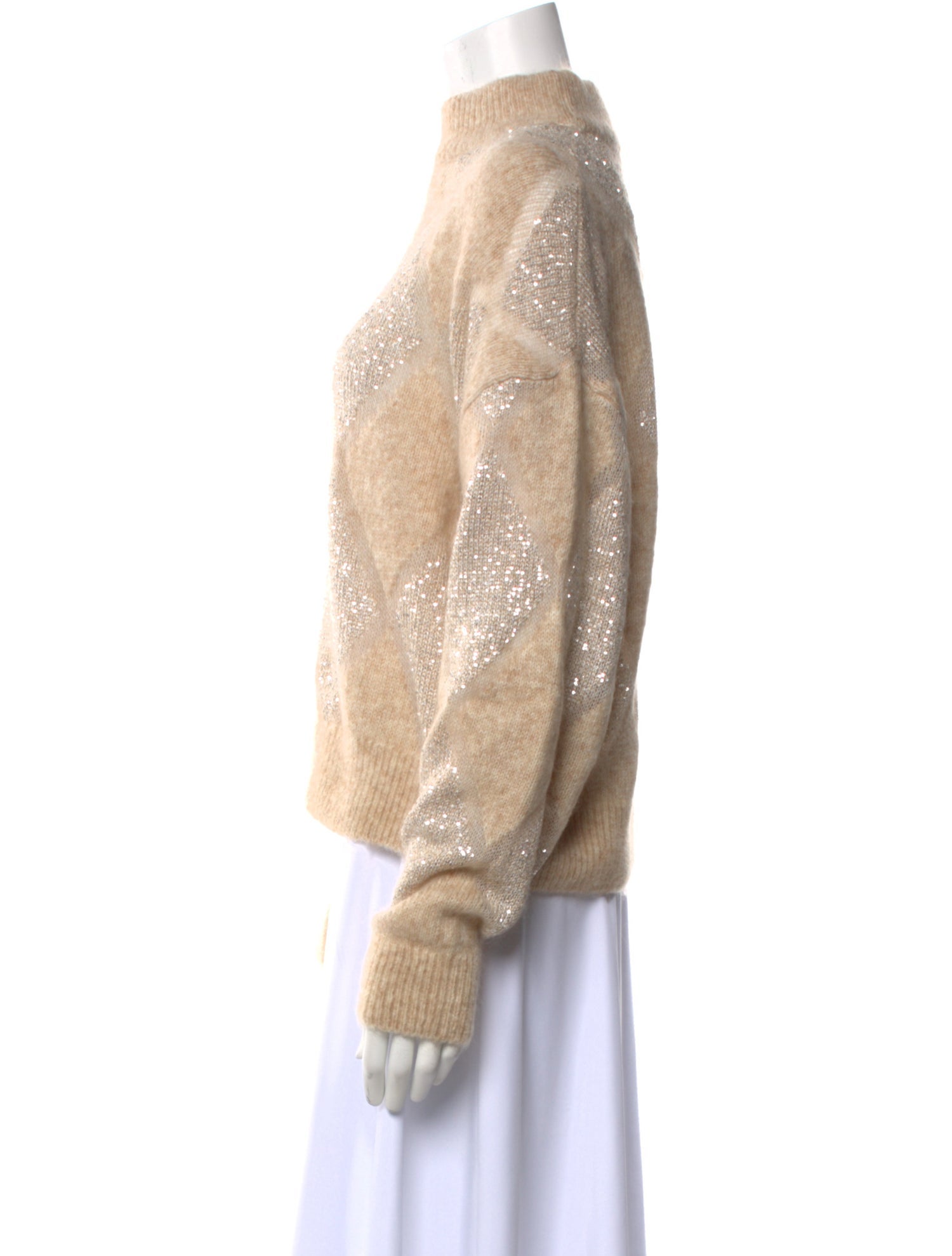 Brunello Cucinelli Wool Mock Neck Sweater w/ Tags