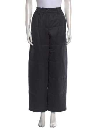 Brunello Cucinelli Virgin Wool Wide Leg Pants