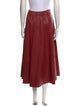 Brunello Cucinelli Leather Midi Length Skirt