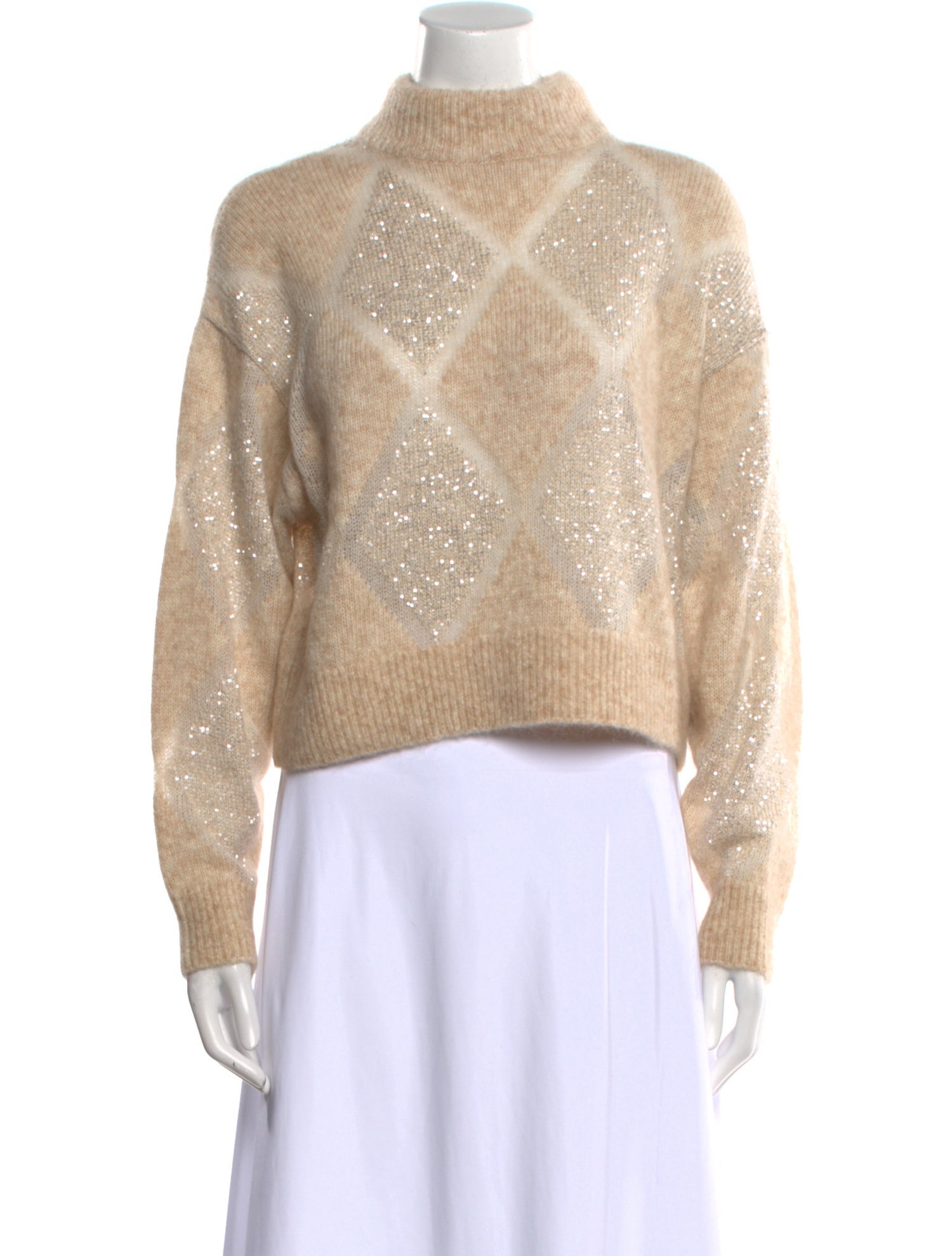 Brunello Cucinelli Wool Mock Neck Sweater