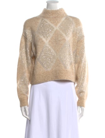 Brunello Cucinelli Wool Mock Neck Sweater