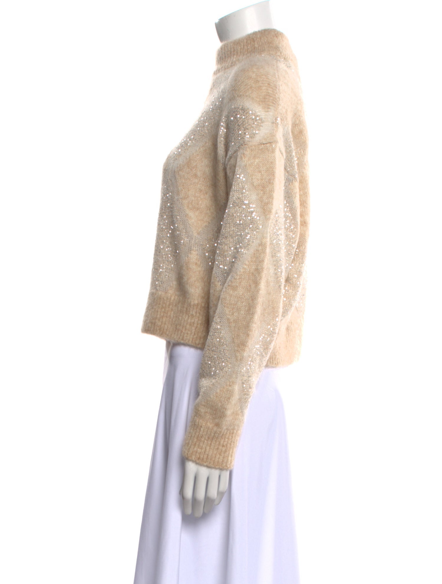 Brunello Cucinelli Wool Mock Neck Sweater