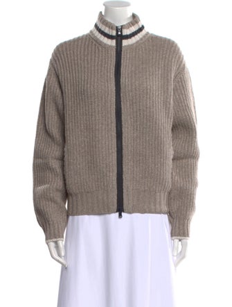 Brunello Cucinelli Cashmere Colorblock Pattern Sweater