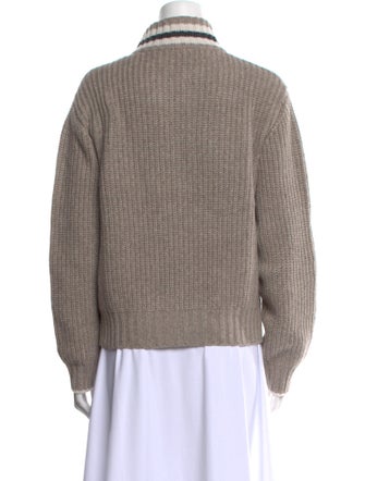 Brunello Cucinelli Cashmere Colorblock Pattern Sweater