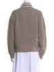 Brunello Cucinelli Cashmere Colorblock Pattern Sweater
