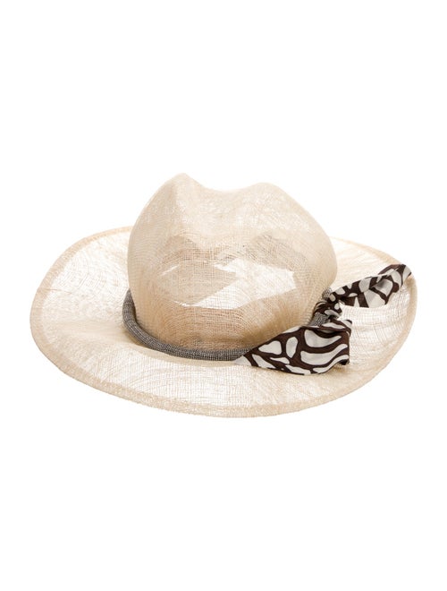 Brunello Cucinelli Hemp Woven Wide Brim Sun Hat