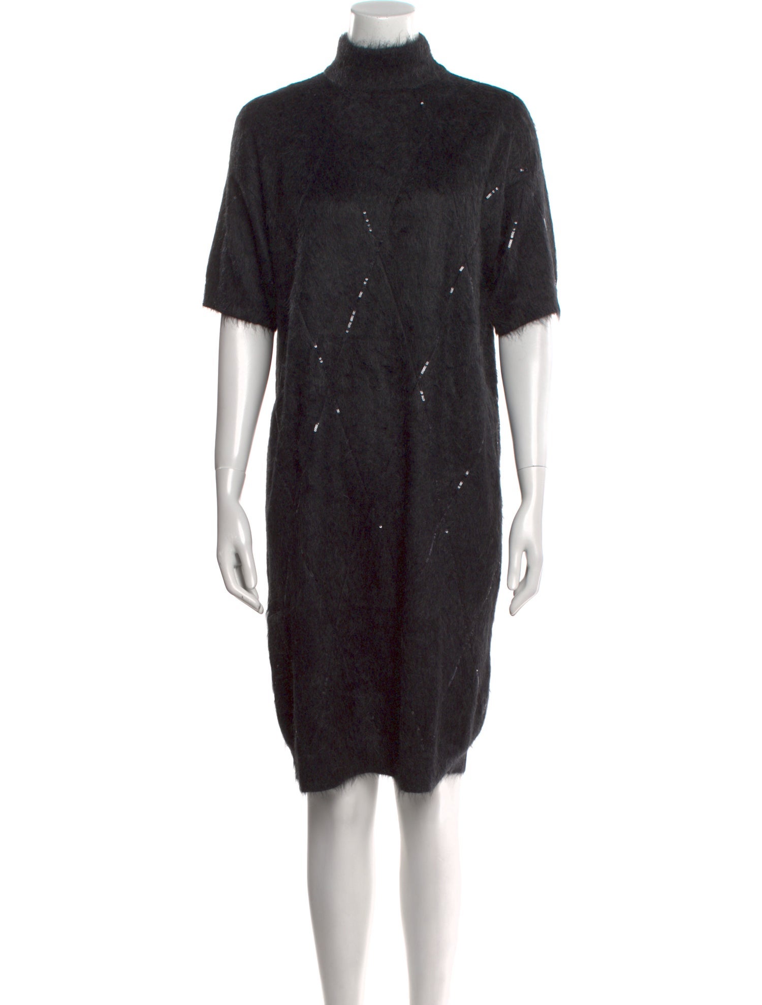 Brunello Cucinelli Mohair Knee-Length Dress
