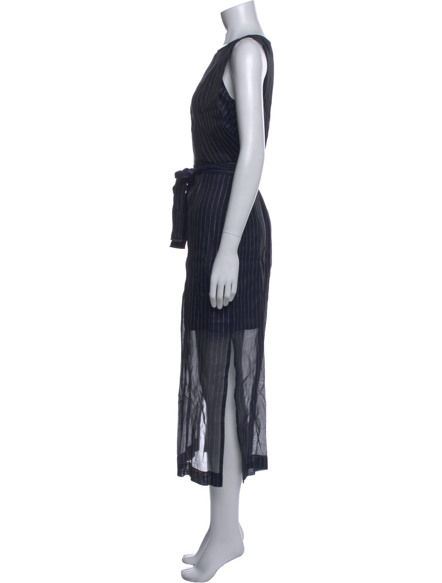 Brunello Cucinelli Striped Long Dress