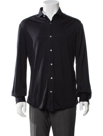 Brunello Cucinelli Silk Long Sleeve Dress Shirt