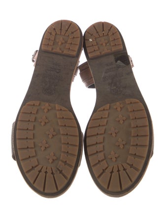 Brunello Cucinelli Monili Leather Sandals