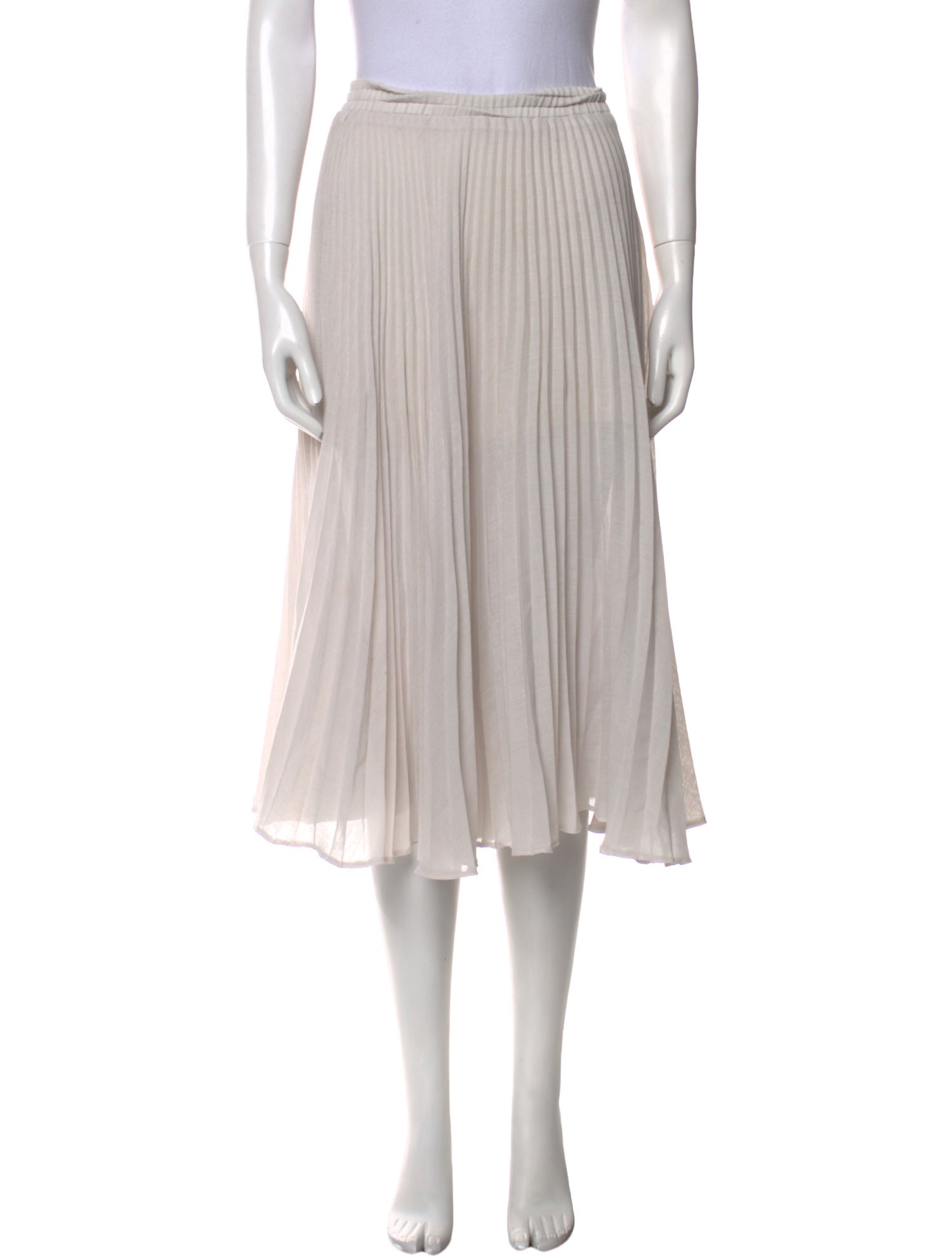 Brunello Cucinelli Virgin Wool Midi Length Skirt