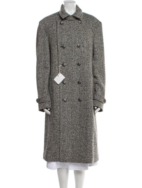 Brunello Cucinelli Tweed Pattern Trench Coat