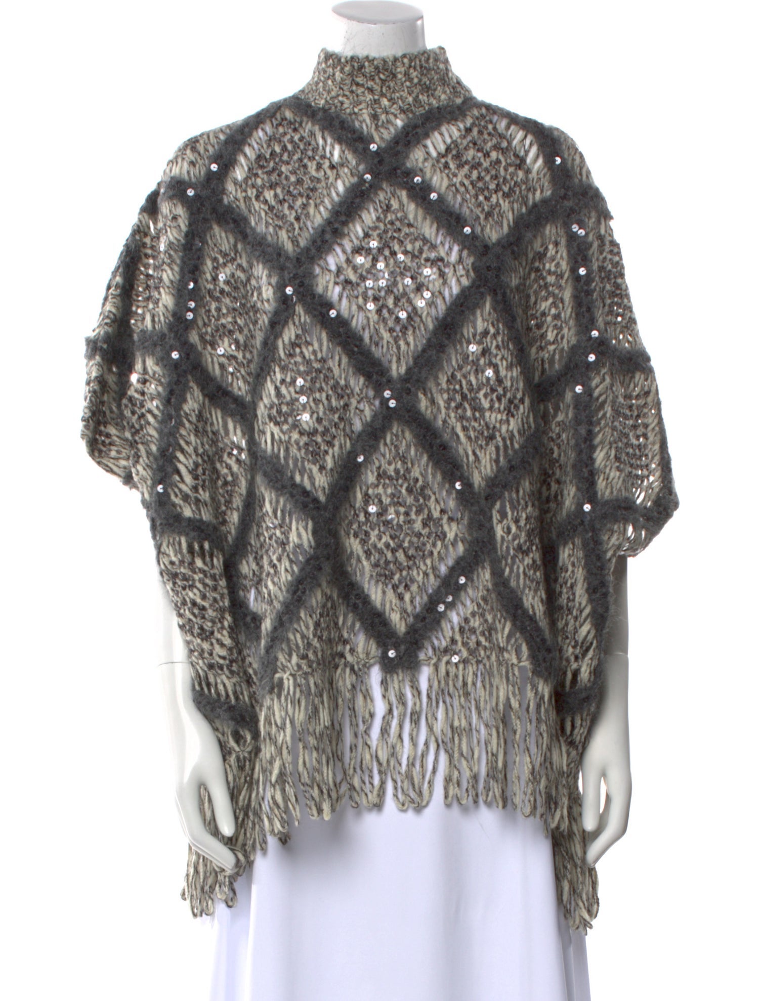 Brunello Cucinelli Wool Printed Sweater w/ Tags