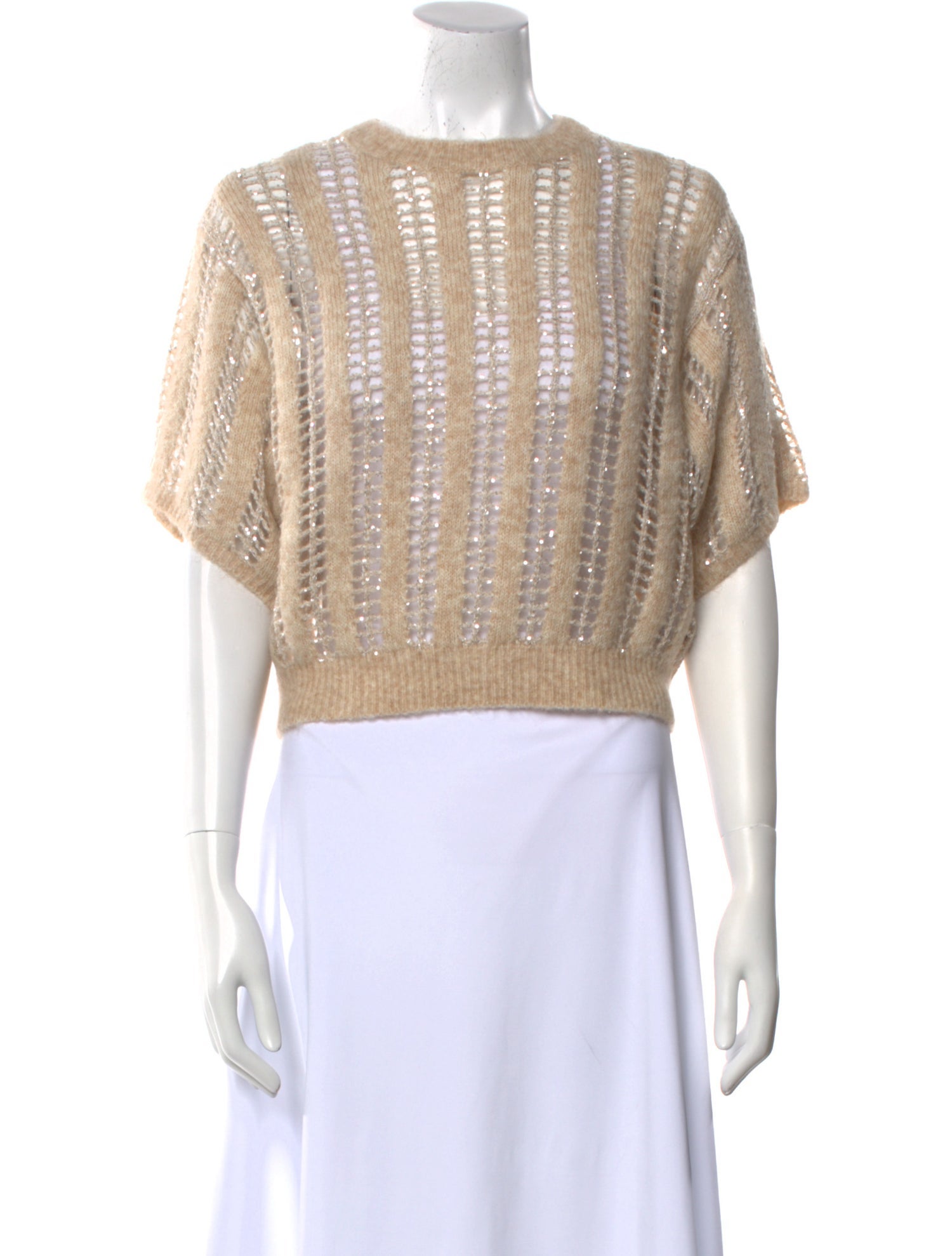 Brunello Cucinelli Wool Patterned Sweater w/ Tags