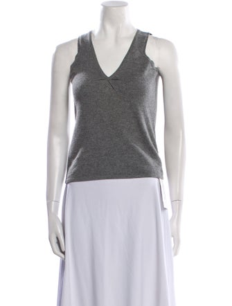 Brunello Cucinelli Cashmere V-Neck Top