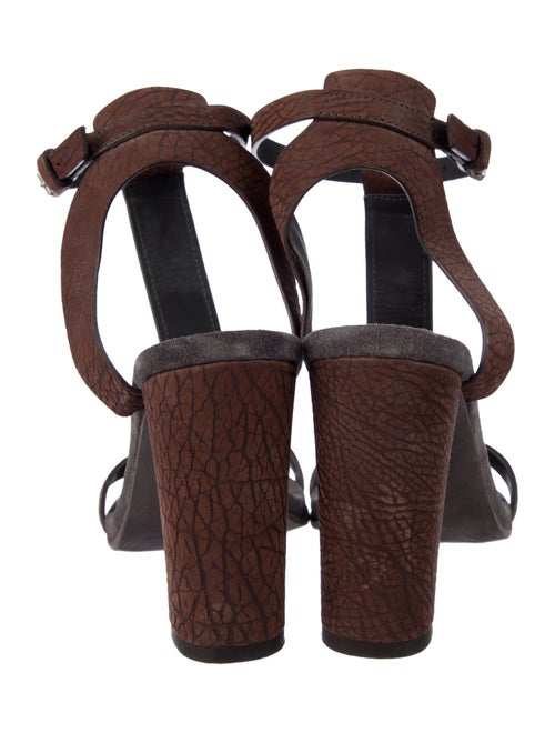 Brunello Cucinelli Monili Leather T-Strap Sandals