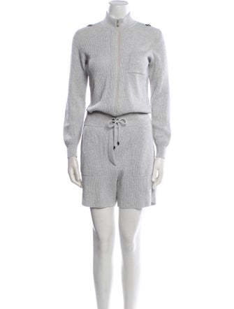 Brunello Cucinelli Mock Neck Romper
