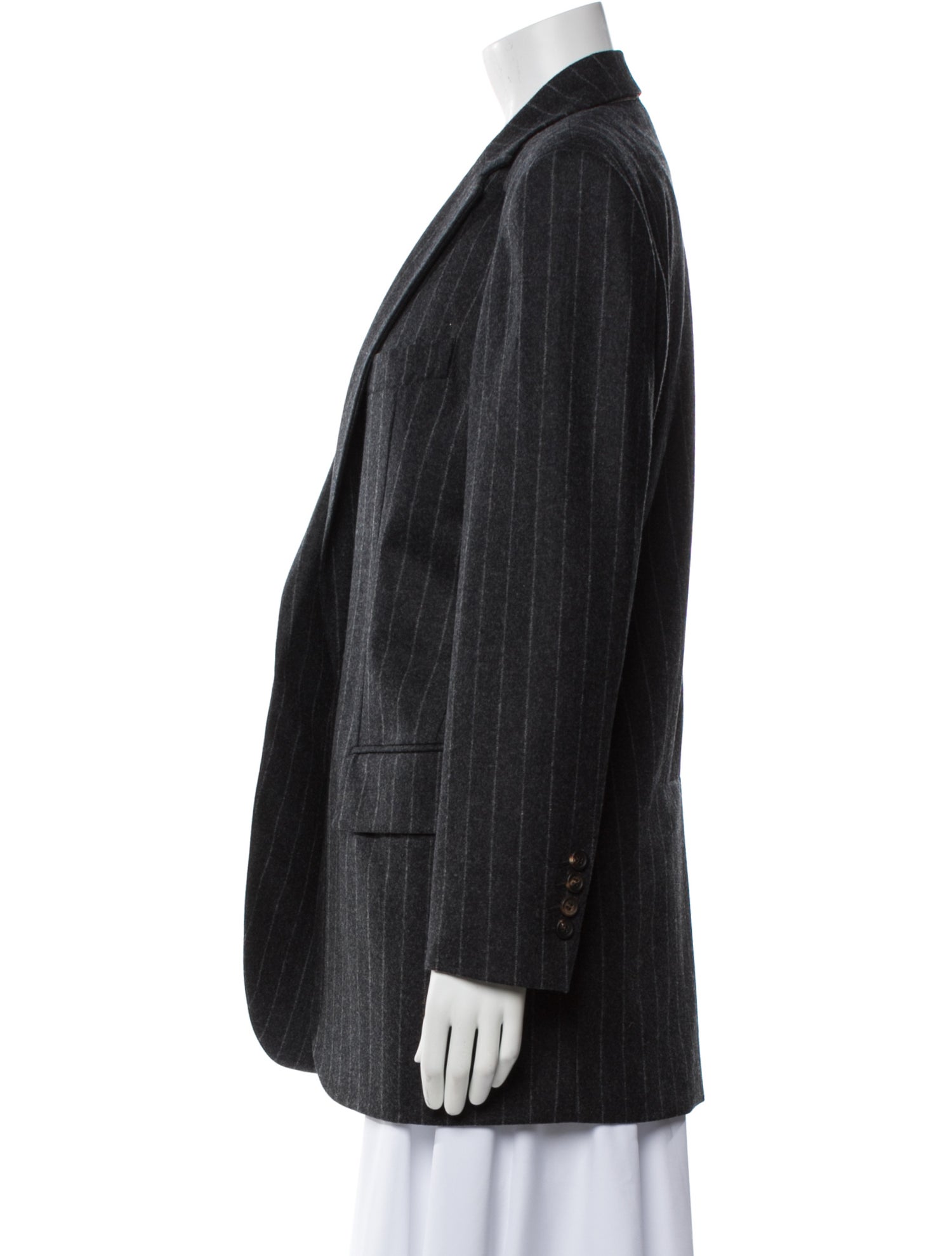 Brunello Cucinelli Wool Striped Blazer