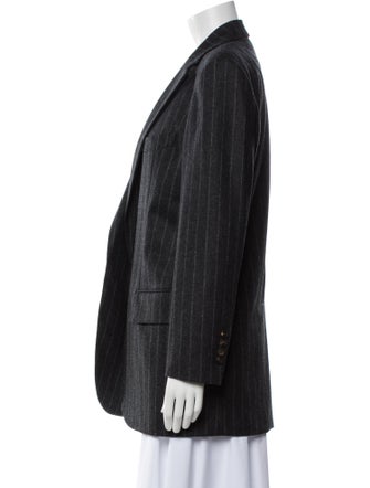 Brunello Cucinelli Wool Striped Blazer